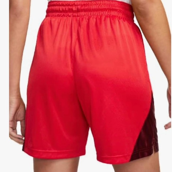 NIKE Dri-FIT ISo Fly Women Basketball Shorts Red Size M - Picture 7 of 7